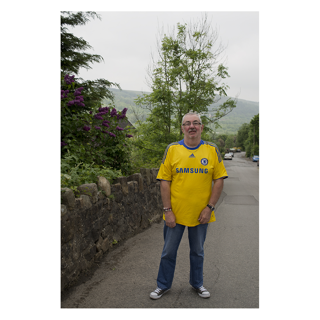 I managed to locate Alan Tunley, who was in another picture, and photographed him in the same spot, more than 50 years apart