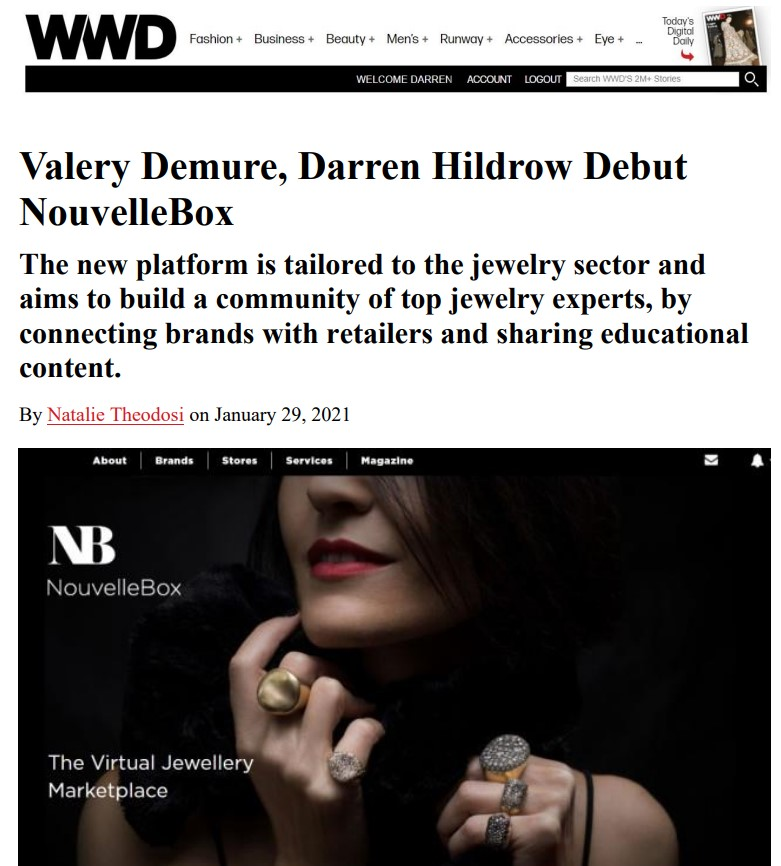 NouvelleBox's tweet photo. A huge thank you to @wwd for the wonderful article about the launch of @nouvellebox
Thankful and honoured to have your support.
Read the full article: https://t.co/s39WD0RSvF https://t.co/gCS3EuRGPC