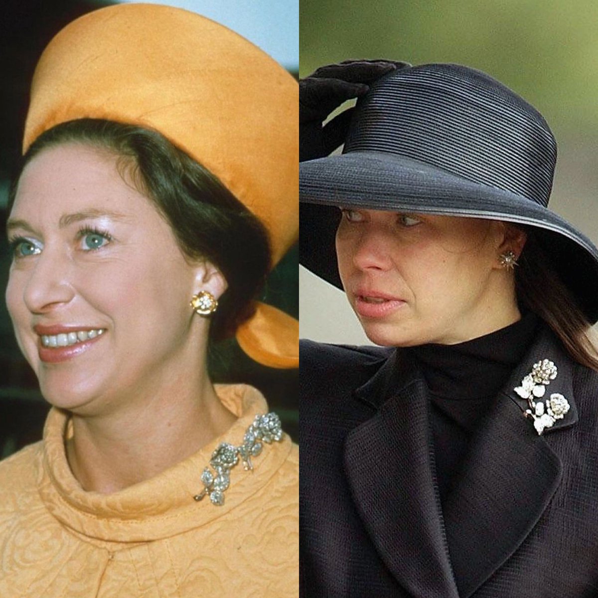 11. Floral diamond brooches