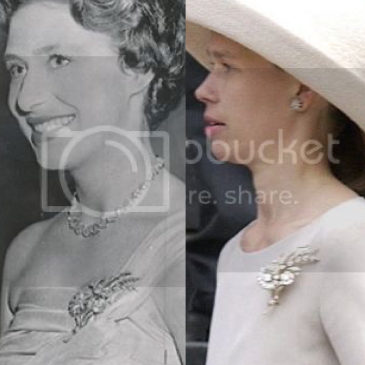 13. Diamond floral spray brooch