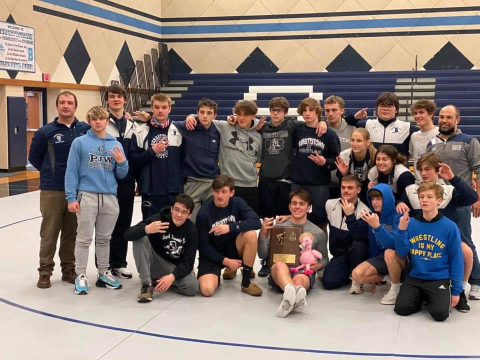 BurgettstownWre's tweet photo. Back to Back to Back. 3-peat section champs for the Blue Devils.
Burgettstown Def. Mcguffey 65-9 in the first round And Def. Beth-Center in the championship final 46-18
Wpial team tournament starts on Wednesday. #RollDevils https://t.co/hGwf2qy3rF