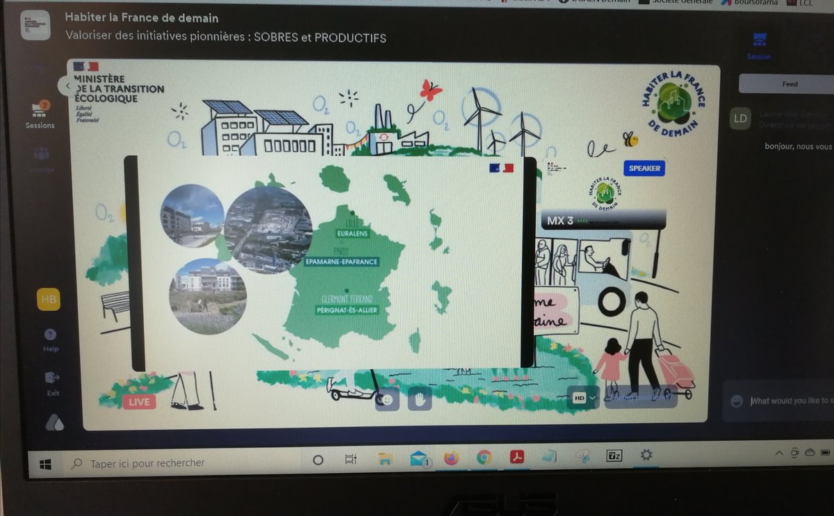 ecoquartiers's tweet photo. [En direct] Séminaire habiter la France de demain. Valoriser les initiatives pionnières : Des territoires sobres et productifs animé par @Neoclide1 
#habiter_demain https://t.co/MQa7ThoLYu