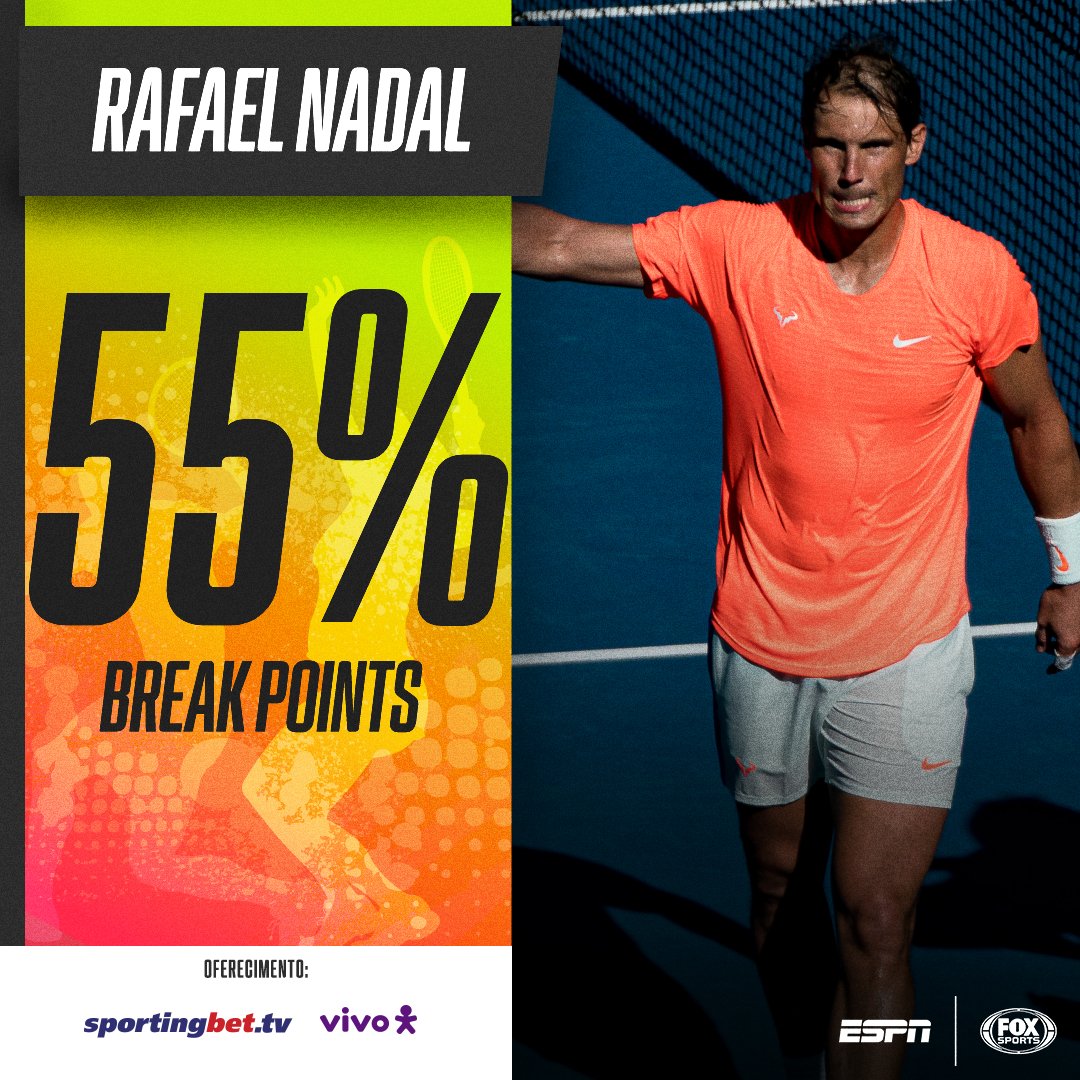 ESPNBrasil's tweet photo. Em onze oportunidades, Rafael Nadal quebrou seis vezes o saque de Laslo Djere. O espanhol venceu fácil na estreia do Australian Open por 3 sets a 0, parciais de 6/3, 6/4 e 6/1.
#AustralianOpenNaESP #ad @sportingbet_tv e @vivobr https://t.co/91XBGlHon6