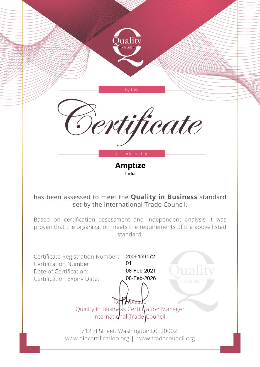 MrSingh_PB's tweet photo. Quality is more important than quantity! We are proud to receive the "Quality in Business" Certificate by International Trade Council (Washington).
#Amptize #QualityInBusiness #Certificate #InternationalTradeCouncil #Washington https://t.co/K8AL21KLa6