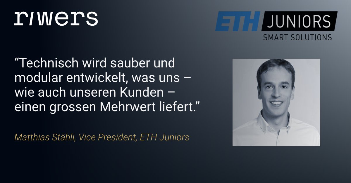 riwersio's tweet photo. Qualität in der Software Entwicklung = Modular, Wartbar, Präzision.

Mir Riwers werden Applikationen angenehm anwendbar und wirtschaftlich wartbar.

Das neue Campus Interview für @EthJuniors von Riwers.

#softwaredevelopment #outsourcing #webapplication #riwers #ethjuniors #eth https://t.co/Dmgvw0bzc1