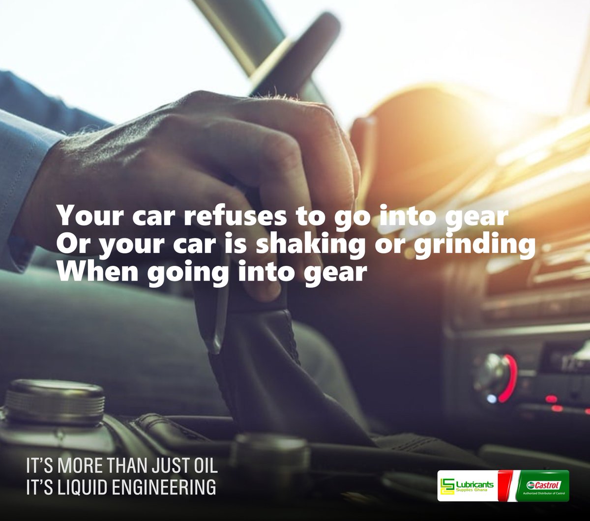 lubesghana's tweet photo. How to identify common vehicle transmission problems. Comment below with signs and symptoms associated with bad transmission during your daily commute. #castrollubes https://t.co/av5LALHcCv