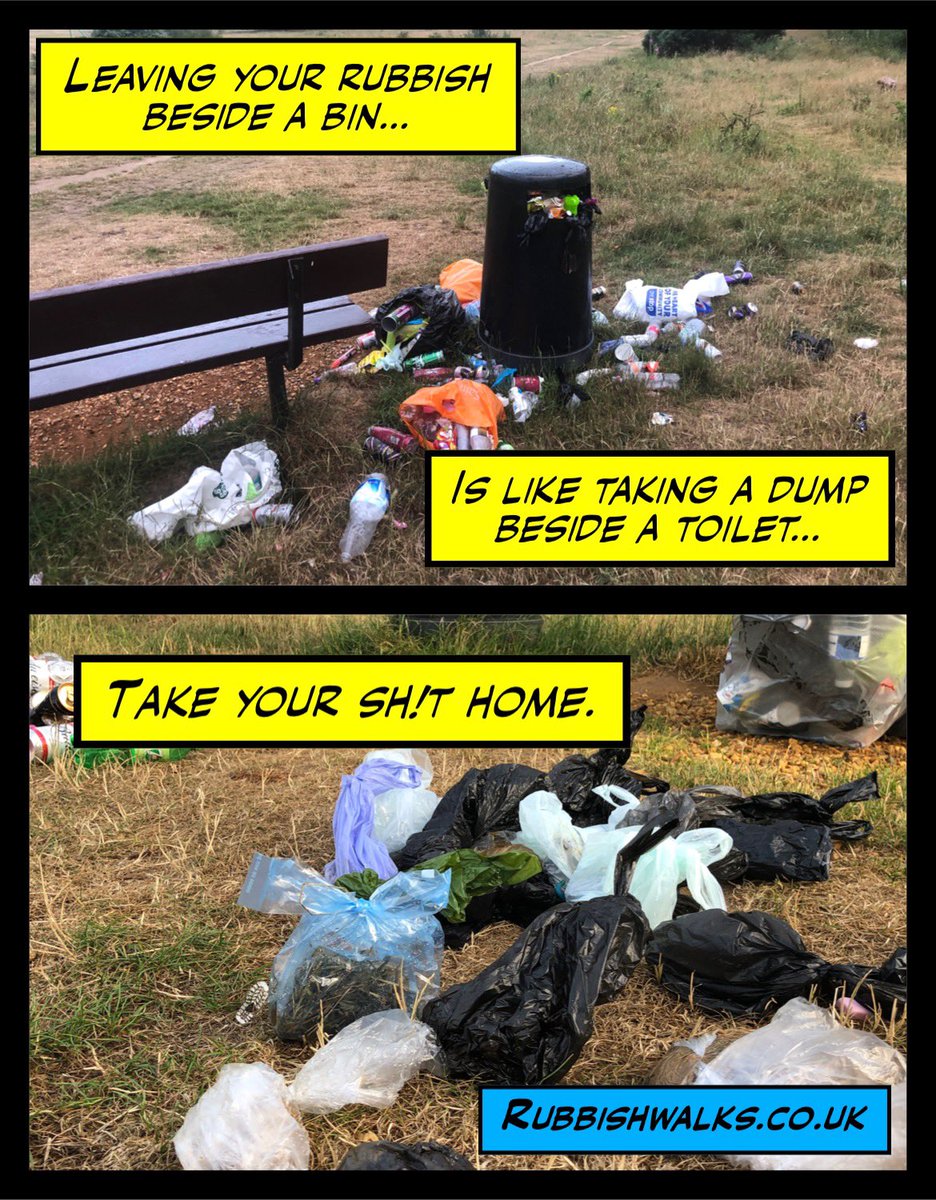 Leaving your rubbish beside a bin is like taking a dump beside a toilet. Find another bin or wait until you get home to get rid of your SH!T. #dontbeatosser #litter #UnitedAgainstLitter #LitterSummit