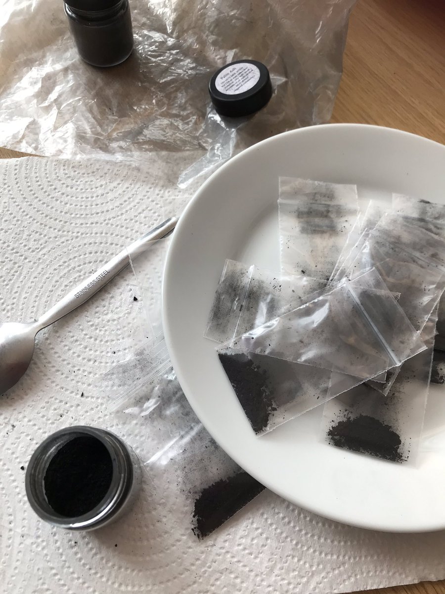 xden1977's tweet photo. Church continues but slightly differently. Packaging up little bags of ash ready to be delivered to people to take part in our online Ash Wednesday service. #ChurchIsOpen #lockdown #LockdownChurch https://t.co/3tXU2vUt7E