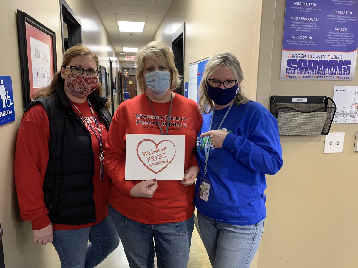 Bristow_FRC's tweet photo. It is spirit day at Bristow!! Our staff is showing their love not only for Bristow but also FRYSC!!! #ThisIsBristow #WelcomeBackWCPS @WarrenCoSchools https://t.co/vLETvxnz3r