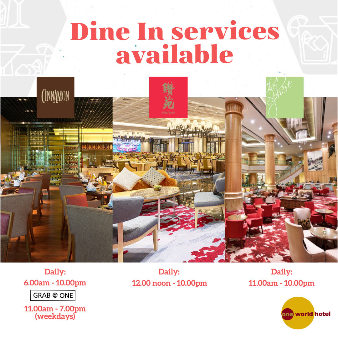 One World Hotel Pj Pa Twitter Newsflash Eager To Eat Out You Can Now Dine In Our Restaurants Tomorrow Onwards Limited To Two Persons Per Table We Look Forward To Seeing And