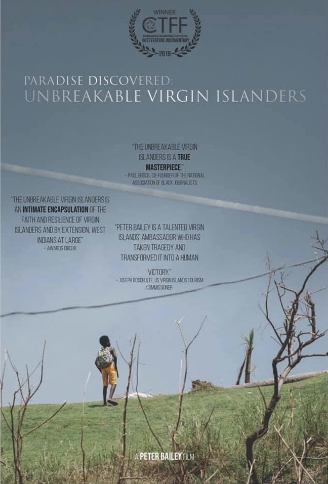 iampeterbailey's tweet photo. #ParadiseDiscovered #TheUnbreakableVirginIslanders
Official Film Poster.
I thank my partners. Weโve forced this project - the most far reaching film ever written, directed & produced in the #VirginIslands by a native #VirginIslander - on the mainstream via grit & heart. ๐๐ฝ๐ป๐ฎ https://t.co/MqVA5JalrH