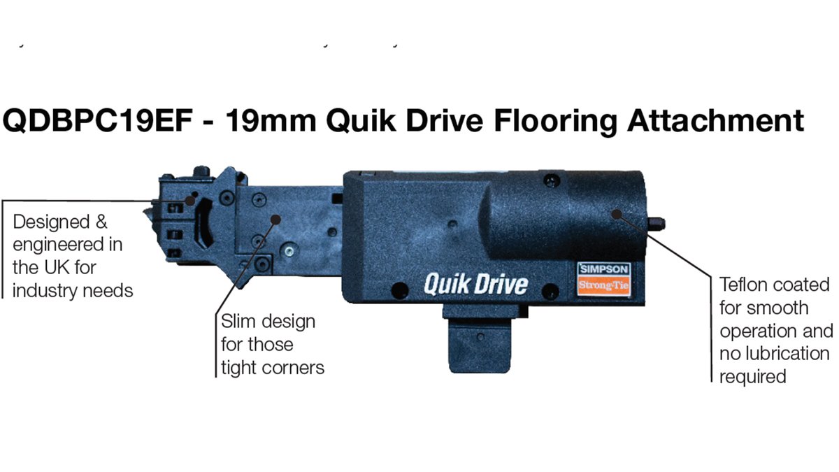 Floor fitters!  This is our NEW 19mm collated screw for Quik Drive: The system works cordless or corded, with your own (or our supplied) screw gun. It can even be used whilst standing.

Call Natalie 07971147961 for your nearest stockist or to book a demo.
mailchi.mp/44ee8b9ae18c/q…