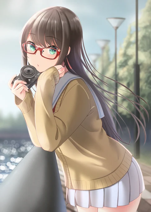 #見た人もなにか無言で眼鏡っ子をあげる 