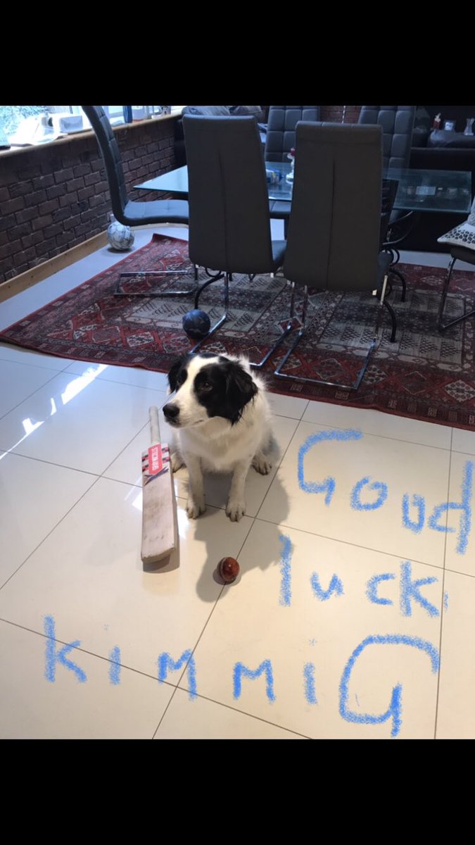 Best of luck tomorrow <a href="/kim_garth/">Kim Garth</a> <a href="/VicStateCricket/">Victorian Cricket Team</a> in your first game for Victoria in the WNCL.  Special slobbery love and luck from your doggie too #vicsdoitbetter