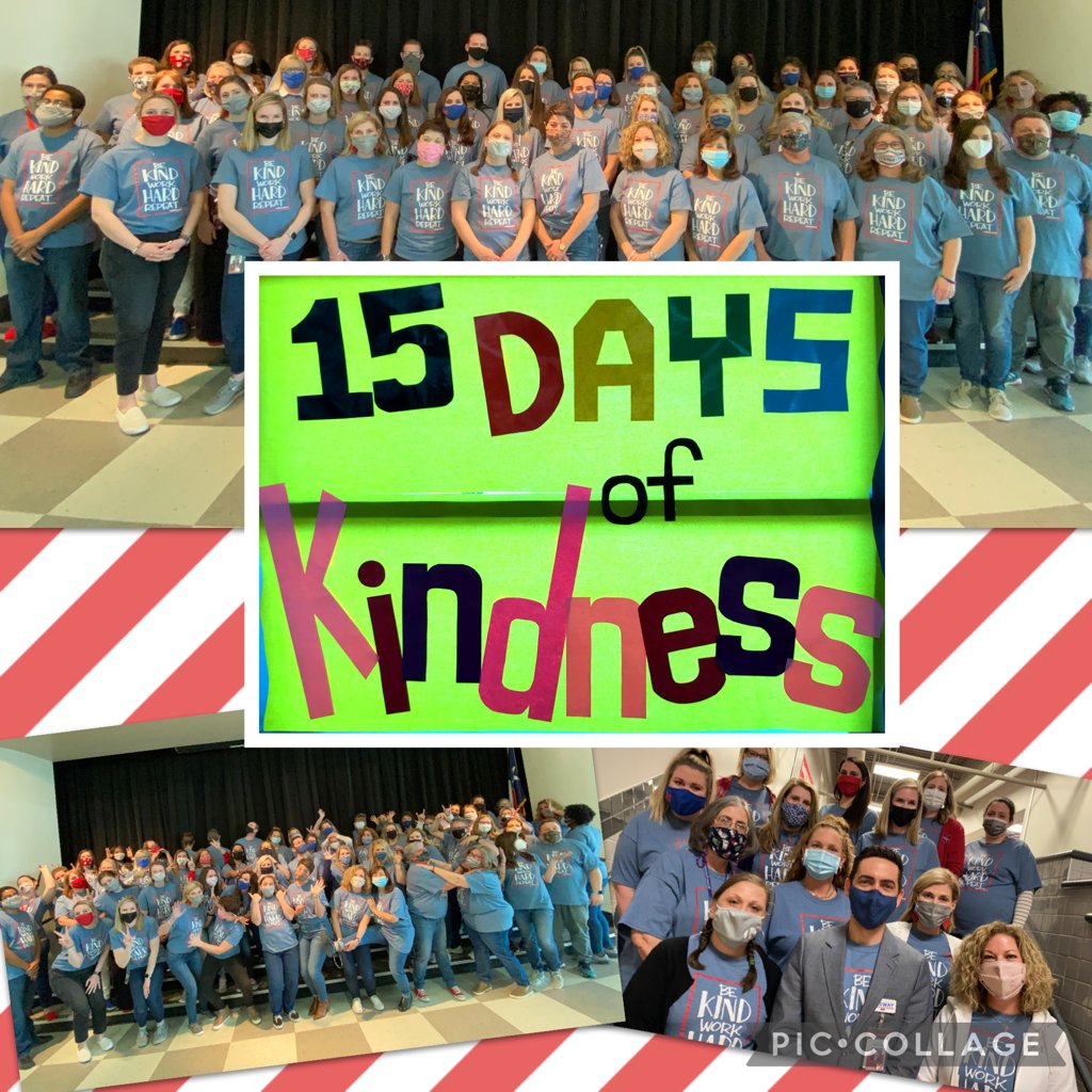 We kicked of our #15daysofkindness campaign yesterday where we will be encouraging our students and staff to actively engage in kindness!  #bekindworkhardrepeat #itsgreat2bwoodgate