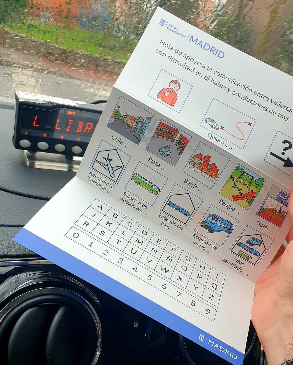 eltaxiunido's tweet image. 📲 En Madrid están disponibles estas hojas para personas con dificultades en la comunicación.

El TAXI, accesible para tod@s
#Accesibilidad #Dislalia #Disartria