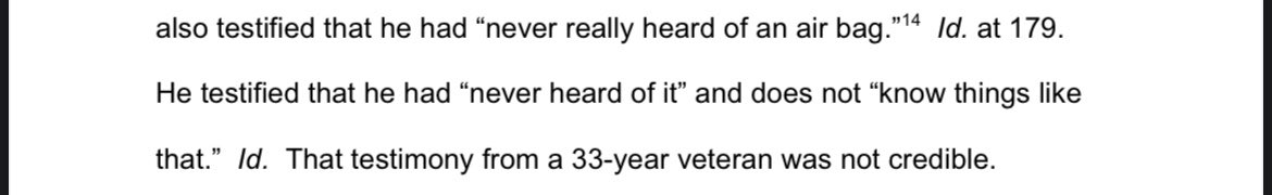 remarkably, the court also repeatedly found that the officers who testified—including high-ranking officers—were liars (or, in legal jargon, “not credible”).