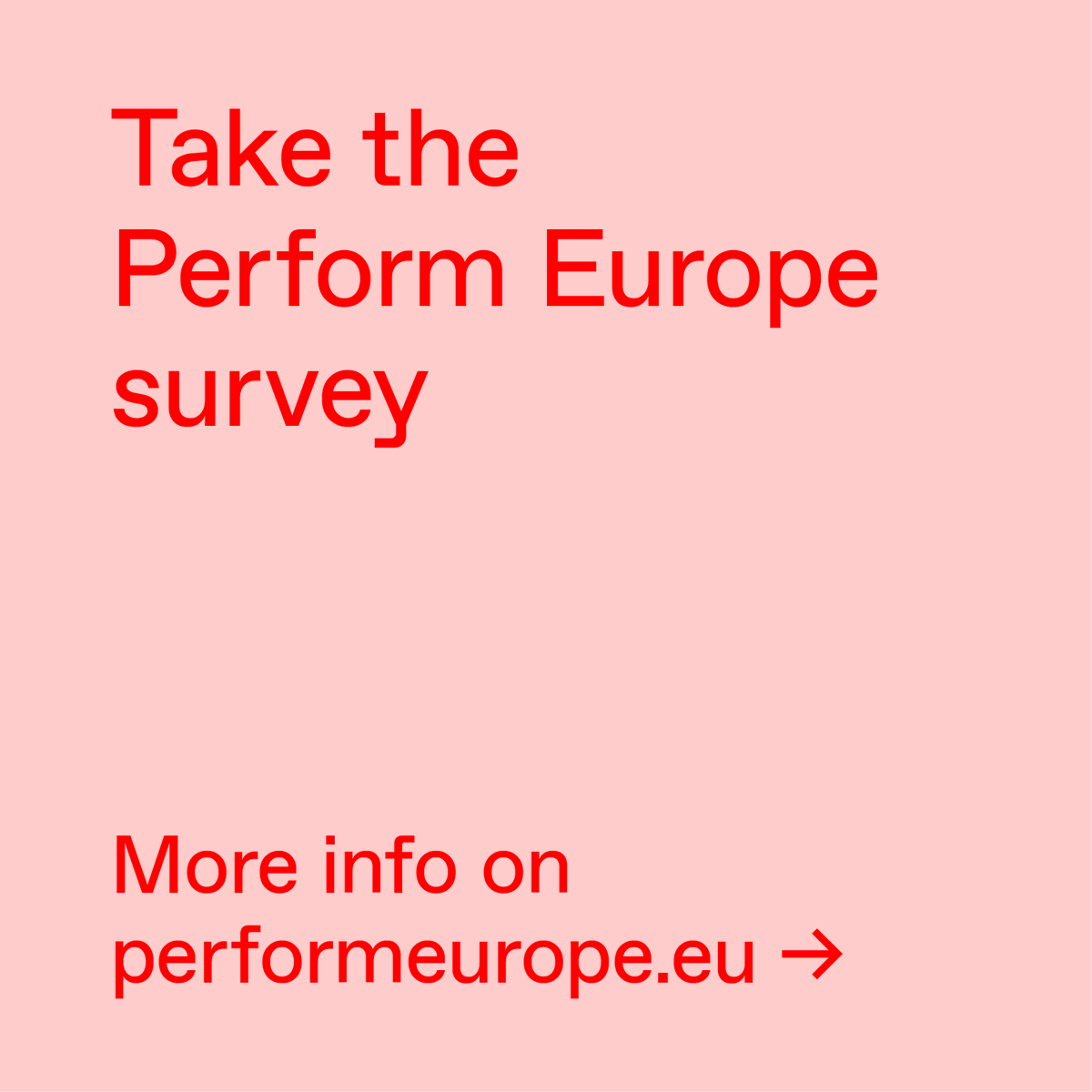 OnTheMoveOTM's tweet photo. #survey by @PerformEurope
>>>cross-border touring & digital distribution of the #performingarts.
This survey is very important as it is the first step towards designing this new support scheme.
https://t.co/Fx97LuM5tH
@IETM @EFAfestivals @circostrada @dancehouses #ideaconsult https://t.co/1lW4WEOUte