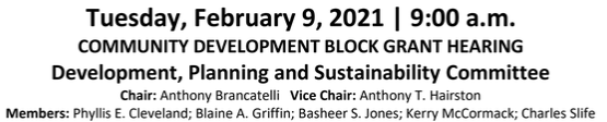 The Development Planning & Sustainability Committee is:  @TBrancatelli  @HairstonCCC10  @ClevelandWard5  @GriffWard6Cle  @basheerj  @KerryMcCormack1  @ADayInTheSlife ...but we can expect to see other members of Council & other presenters at today's hearings