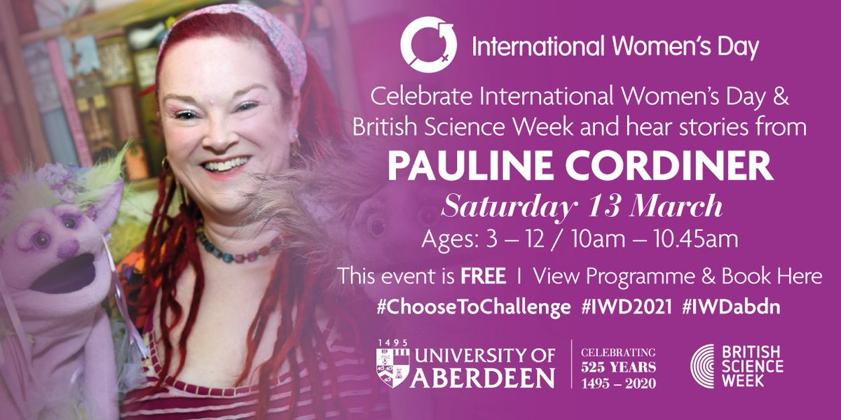 I'm not sure how many of you know this, but I worked as a laboratory chemist for 19 years! A lot of stories that I tell communicate science themes and at this upcoming event 
#IWD2021 #ChooseToChallenge  #IWDabdn