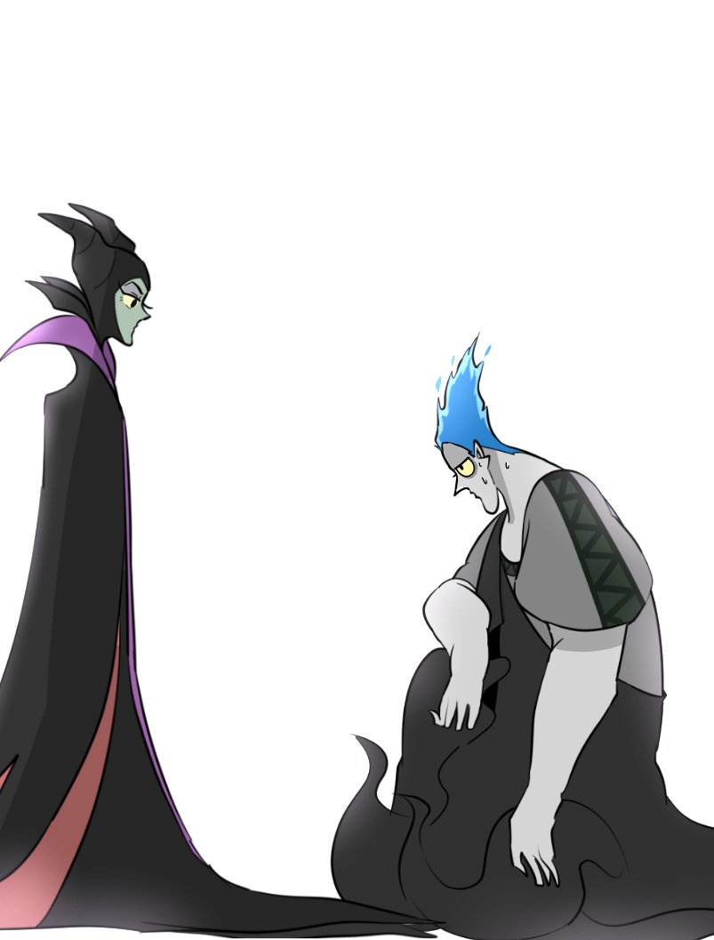 妖精であり悪の女王であるマレ様に死者の国の神であり王であるハデさんが跪いてるシチ ぐみのイラスト 妖精であり悪の女王であるマレ様に死者の国の神であり王であるハデさんが跪いてるシチ ぐみのイラスト