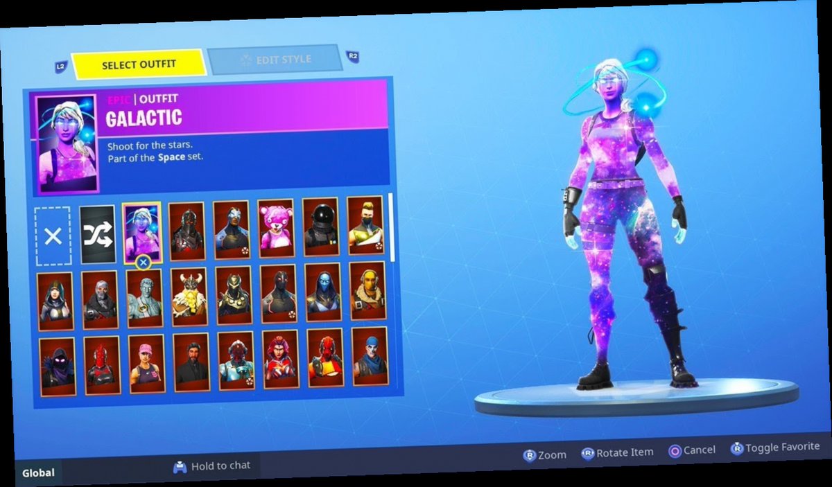 Fortnite Female Galaxy Skin Download