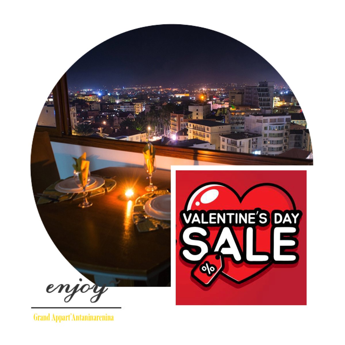 ♥️🌹 Escapade en Amoureux chez Grand Appart’ Antaninarenina 🌹♥️