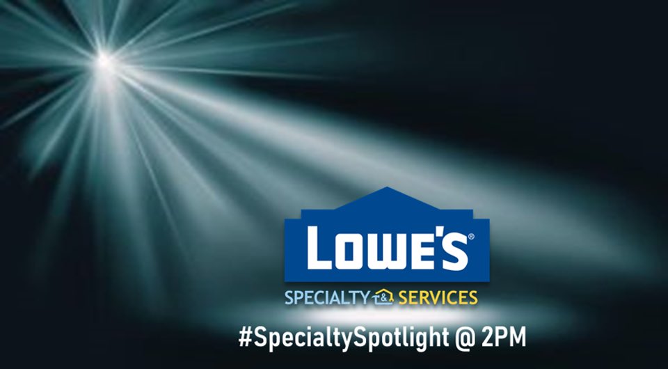 Specialty & Services Selling at Lowe’s (@specialtylowes) on Twitter photo RISE AND SHINE!! It is #SpecialtySpotlight Tuesday!! 🎉
Share your teams Spotlight Moments today by tagging <a href="/specialtylowes/">Specialty & Services Selling at Lowe’s</a> and using #SpecialtySpotlight!! 💙 RISE AND SHINE!! It is #SpecialtySpotlight Tuesday!! 🎉
Share your teams Spotlight Moments today by tagging <a href="/specialtylowes/">Specialty & Services Selling at Lowe’s</a> and using #SpecialtySpotlight!! 💙