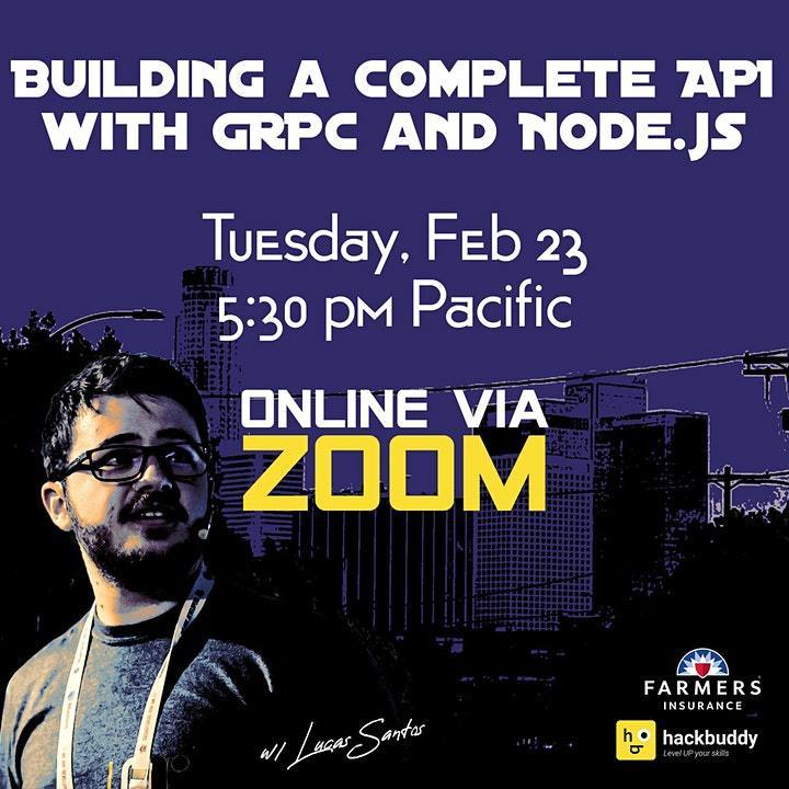 _StaticVoid's tweet image. No dia 23 de fevereiro estarei online as 22h30 construindo uma API completa usando #grpc e #nodejs junto com o pessoal do @hackbuddyorg no #javascriptLA! Bora se juntar a mim nessa mega palestra totalmente prática! javascriptla.net/blog/building-…