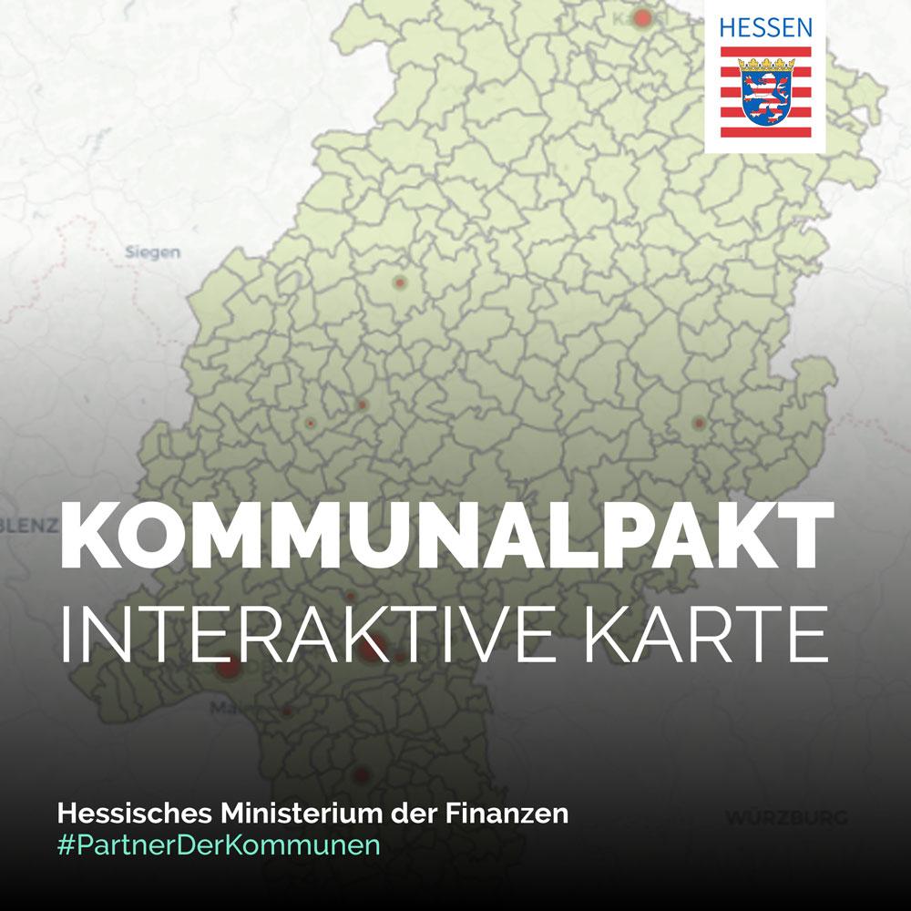 FinanzenHessen's tweet photo. Mit einem Klick alles im Blick: Wie wird Deine #Stadt durch den #Kommunalpakt unterstützt? Welche Summe erhält Dein #Landkreis aus der #HESSENKASSE? Diese und weitere Infos enthält unsere Karte zu den #Kommunalfinanzen unter https://t.co/syYg3fu37W #PartnerDerKommunen #Hessen https://t.co/KLUpA9WBd6