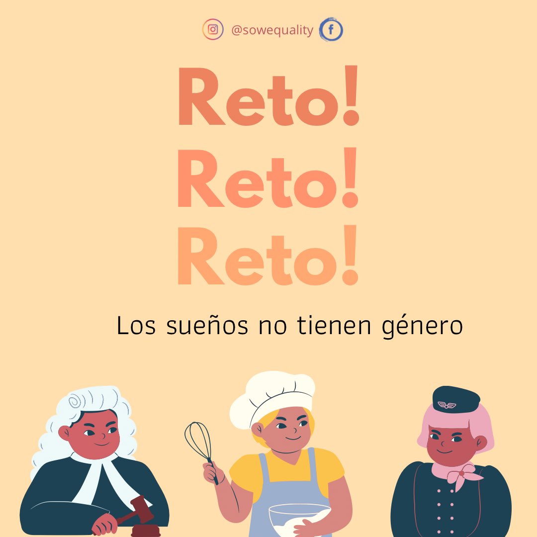 sowequality's tweet photo. Únete a nosotrxs en este reto!! 🙌🏻💜🤍 #sowequality #equidaddegenero #genderequality https://t.co/KfvoZYDTv7