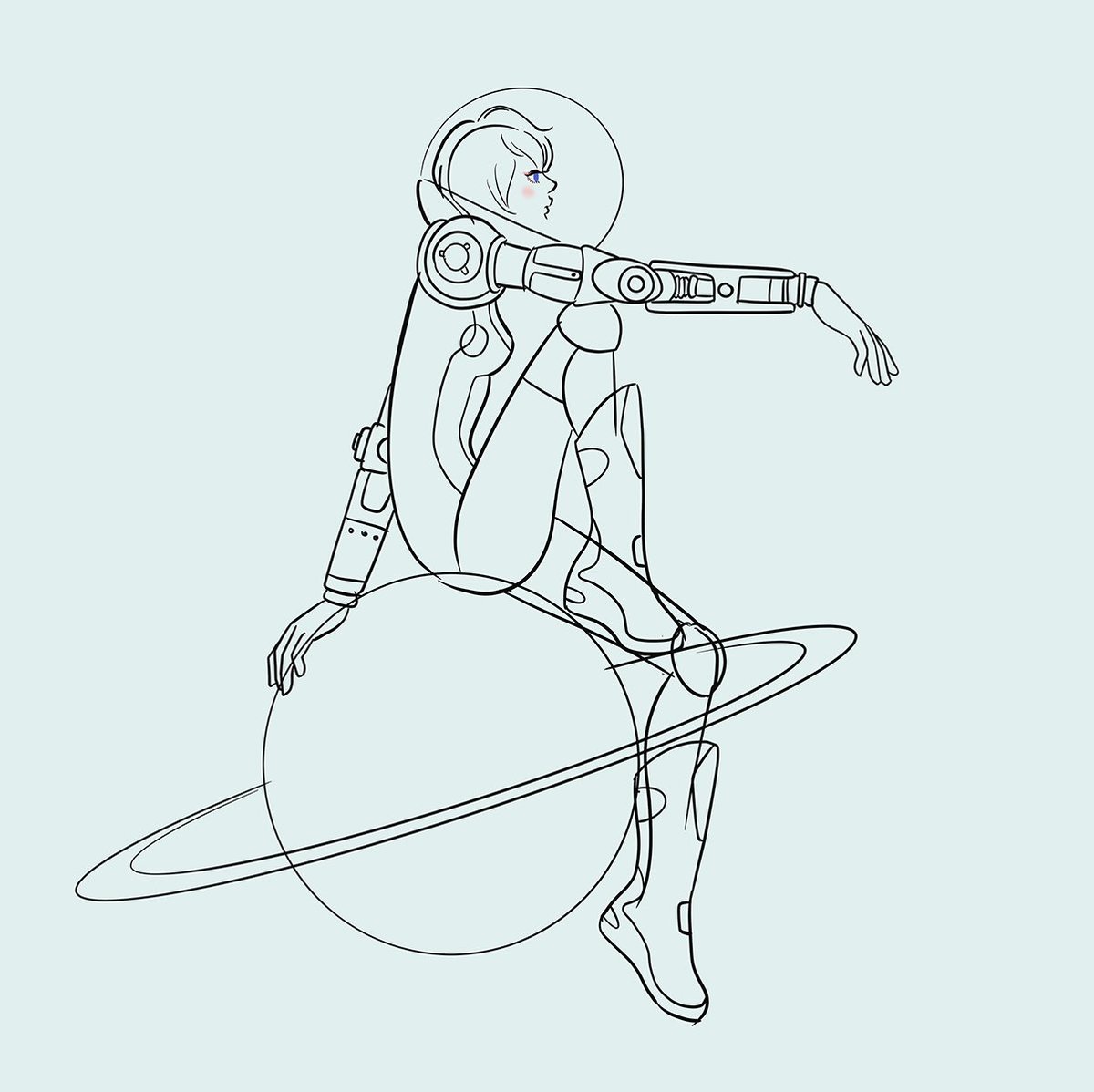 Art Kung Fu Girl Pa Twitter 惑星に腰掛けるガール 今回のイラストは宇宙での静かなひとときです これから着色 イラスト イラスト好きな人と繋がりたい Art Kung Fu Girl Pa Twitter 惑星に腰掛けるガール 今回のイラストは宇宙での静かなひとときです これから着色 イラスト イラスト好きな人と繋がりたい