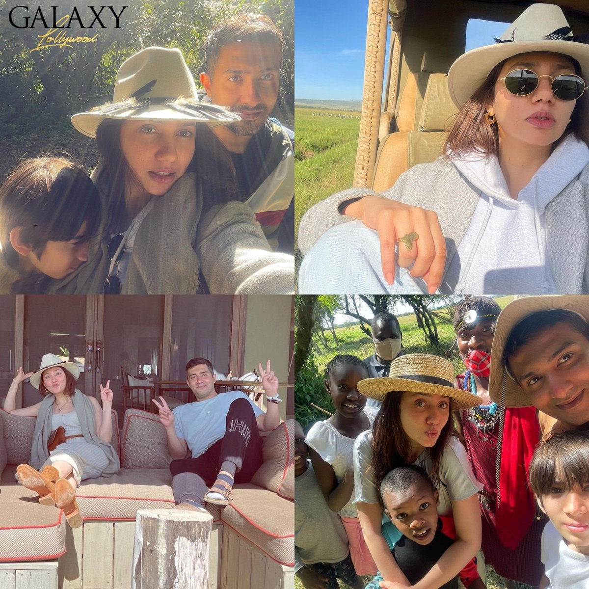 galaxylollywood's tweet photo. Mahira Khan spent a day in the wild with her boys! The trio spent the day exploring the surroundings, lounging around and taking happy selfies with the locals 🤩 #MahiraKhan #HissanKhan #AzlanKhan https://t.co/np7b9APZNd