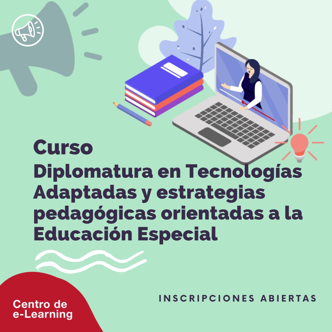 tec_educativas's tweet photo. Desarrollá proyectos pedagógicos dirigidos a la educación especial e involucra el uso didáctico de programas informáticos.

📅 18/02/2021
⚡ 3 cuotas sin interés
💻 Modalidad online

Conocé temario, objetivos y requisitos en https://t.co/Hq9AMQxFxT https://t.co/3k9P7a2gtX