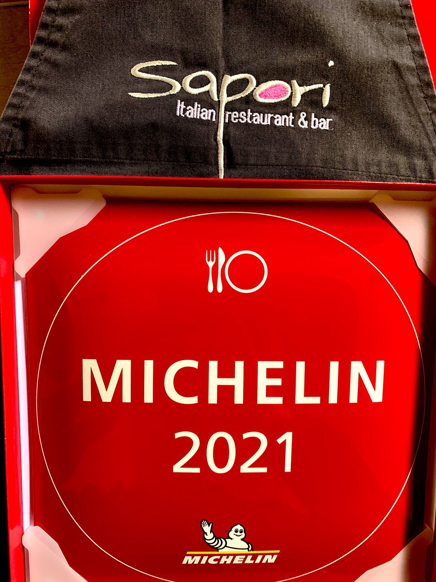 Here is the new @MichelinGuideUK plate ready to go on the wall #pushharder #saporirestaurant #michelin