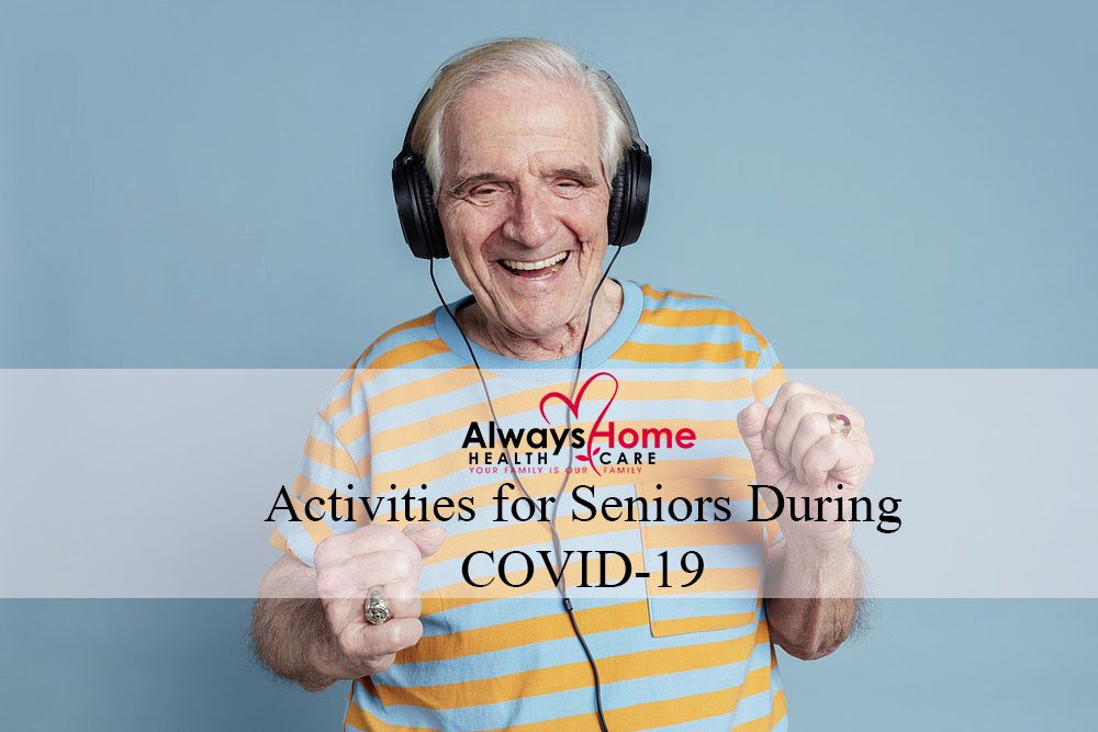 AlwaysHHC's tweet photo. With the current global status, it's important for seniors to stay engaged. Here are some ways  for your loved ones to fill their days while safely at home:
-Artistic pursuits 
-Riddles, crosswords, word searches
-Reading
-Armchair travel 
-Indoor gardening
-Virtual clubs https://t.co/Ffmqlxc0UB
