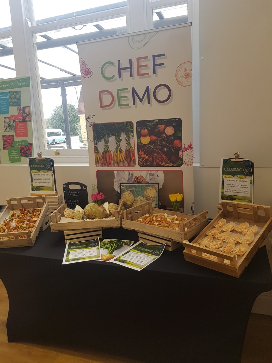 Celeriac Tasting Table Today 😍Teriyaki Celeriac,  Celeriac Chips and Celeriac slaw, all loved it 😋😋😋. well done team👍