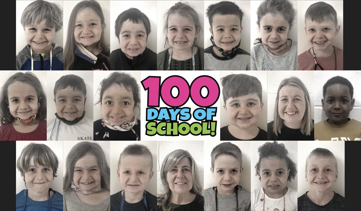 Happy 100th Day of school!  #agingbooth ⁦<a href="/SuzanneWethey/">suzanne wethey</a>⁩