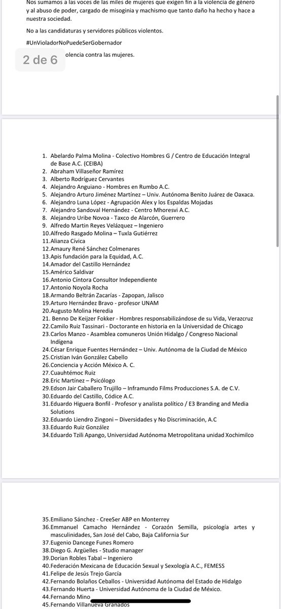 karlaiberia's tweet photo. 150 hombres firman contra la candidatura de Félix Salgado Macedonio: https://t.co/G6WroTfvjv