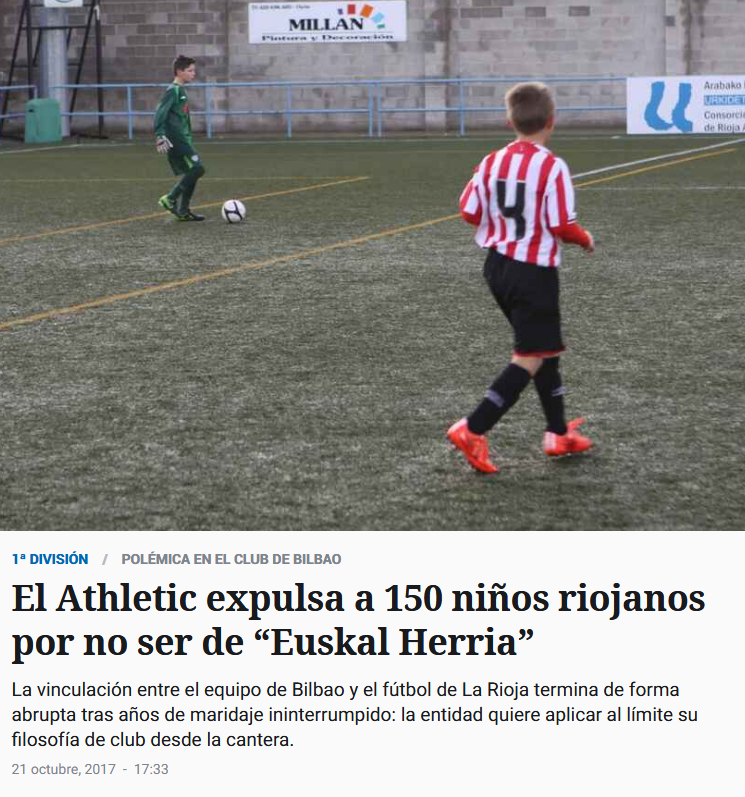CapitnEspaa12's tweet photo. @TesisSin No parece tan preocupado por la frontera virtual que ha puesto el Athletic a jugadores no vascos, que favorece su carrera deportiva y facilita su presencia en el once titular. 

Esa frontera que le viene bien, ya tal. https://t.co/pFwykhj7k1