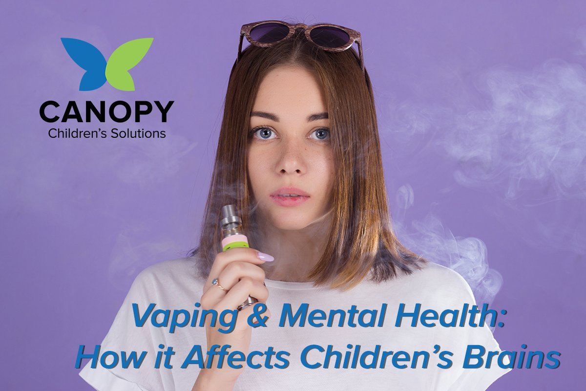 (23) These organizations use images of children, puppets and cartoon characters vaping. They inform teens "all your friends are doing it" and "they come in tasty flavors." Next example:  @canopychildren