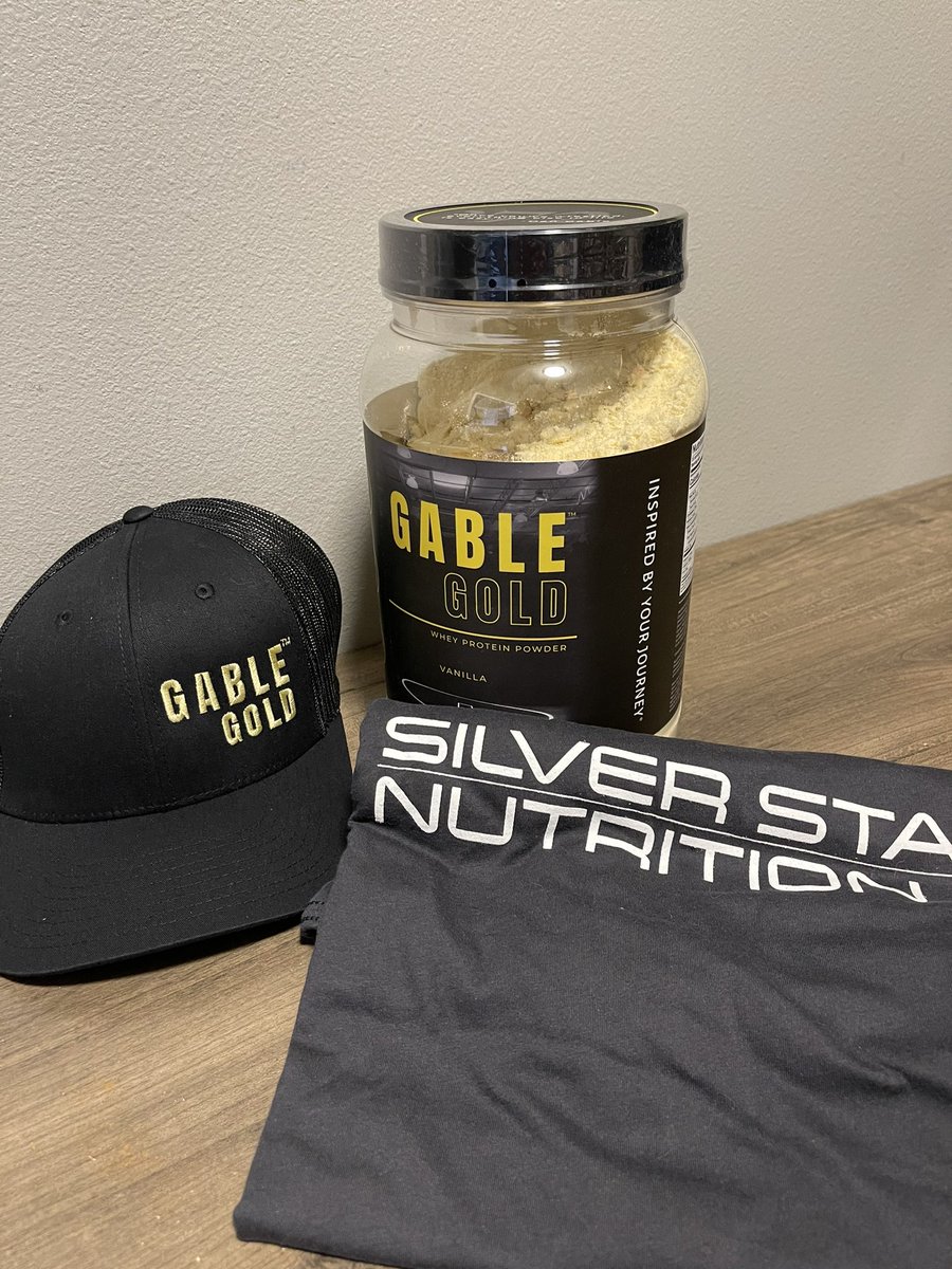 <a href="/SStarNutrition/">SilverStarNutrition</a> so pumped I get a shipment of #gablegold thanks so much Brian!!!  Highest quality protein out there y’all!!!!