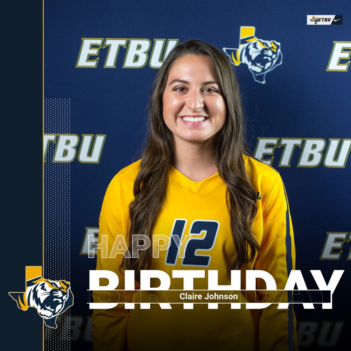 Happy Birthday to freshman setter, Claire Johnson!!!! We hope you have a great day!!💙💛 

#TRUST #etbuathletics #etbuvolleyball