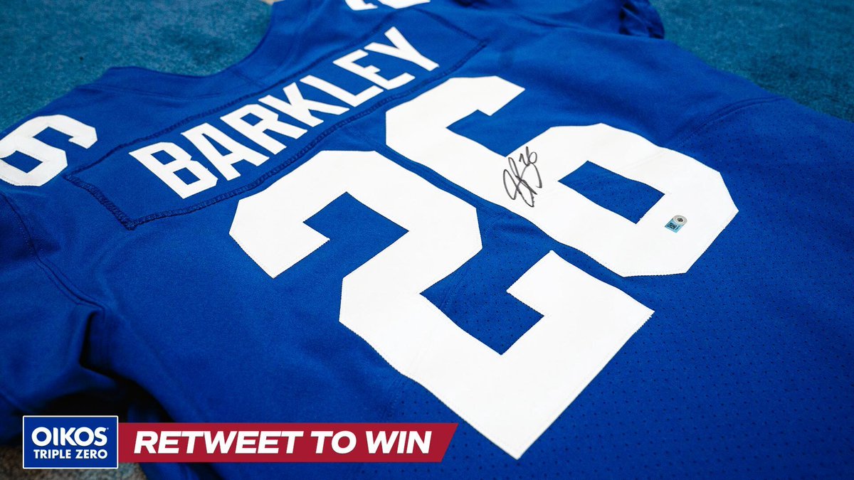 For @Saquon's birthday, you can win a gift 🎁 RT for a chance to win this autographed jersey! Rules: bit.ly/3a5vVdu