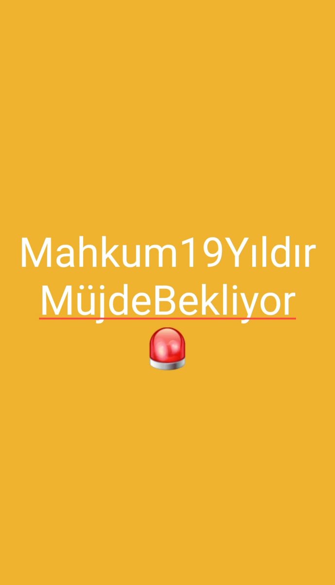 Mahkum19Yıldır MüjdeBekliyor