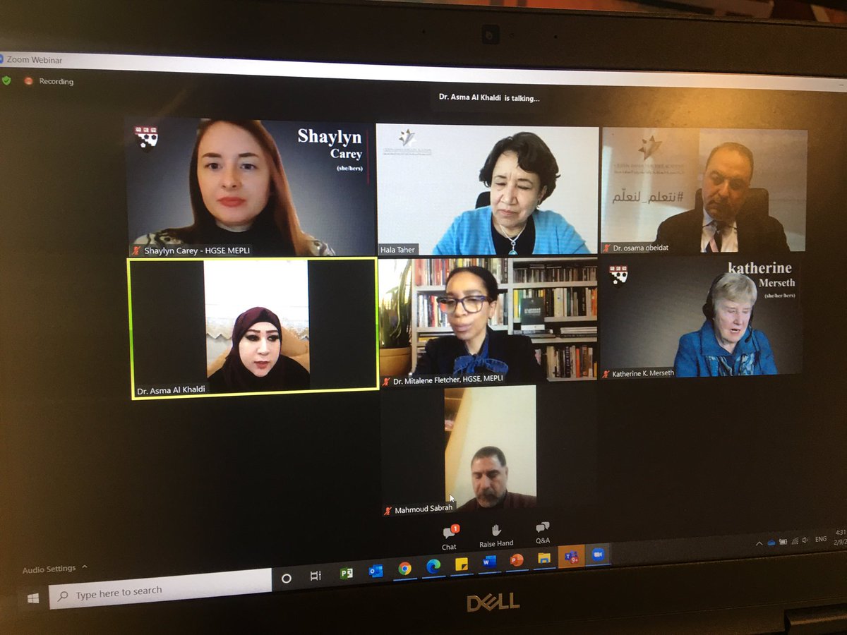 NabilaBashir's tweet photo. Very inspiring launching of the Dilemmas in Schools book. A casebook for Educators. Great work @QRTAJO  and @hgse @oobeidat @HalaMTaher https://t.co/mPwfCCbd2X