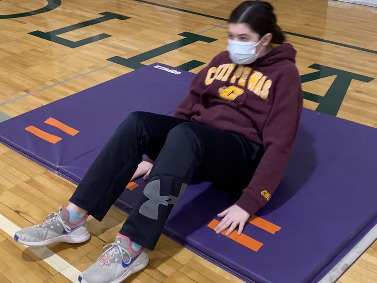 hw_warriors's tweet photo. Our Warriors are setting their fitness goals for second semester by finding their benchmark skills! Today’s challenge is sit-ups! #1phasd https://t.co/YyPPMVU9sL
