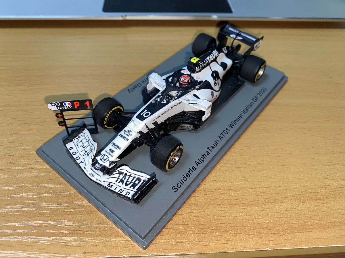 mspo8h10hsgt's tweet photo. 2020 イタリアGPにて初勝利をしたマシーン
日本のSFでも活躍したガスリーってこともありこのレースは感度的なものだった
記念のボードもついてて記念ミニカーにもなっております!
#F1 #fomula1 #アルファタウリ #alpharauri #PierreGasly #ItalianGP https://t.co/7moqCwTOf0