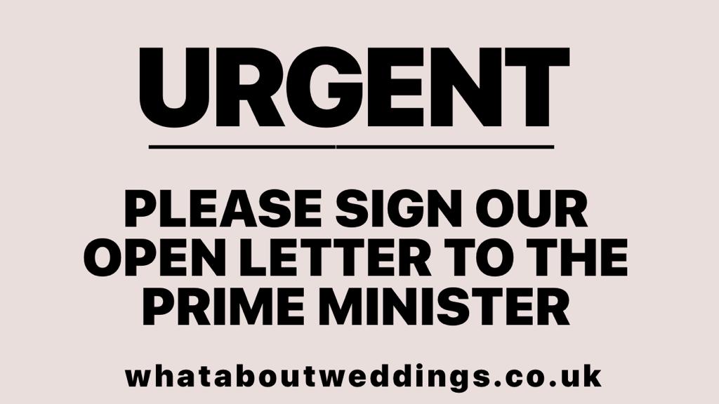 SIGN OUR OPEN LETTER TO THE PM - as he prepares to announce the easing of lockdown on 22nd Feb, join us and add you name to our wedding industry open letter to <a href="/BorisJohnson/">Boris Johnson</a>. Whether you're a business or a couple, add your voice to our call for clarity. whataboutweddings.co.uk/uk-wedding-ind…