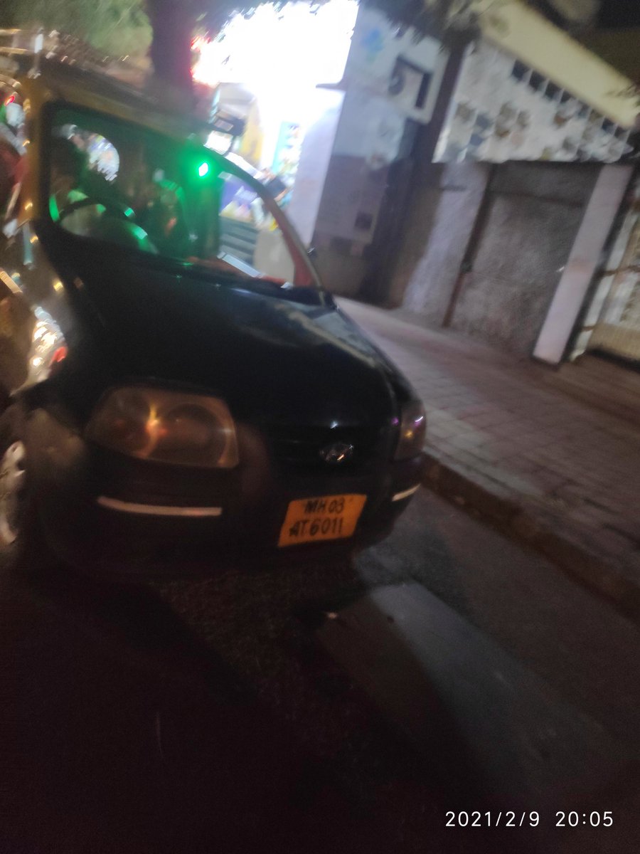 PotholeWarriors's tweet photo. Mh03AT6011  taxi  ...short distance resufal just now 9feb2021 at 8.05pm opp mahim Bus depo to Bandra Bhabha Hospital...   He said want to go Andheri

#Refual #RideRefusal #earrantCabs #kaliPiliTaxi #taxi #mumbaiTaxi https://t.co/7GQW51fjzr